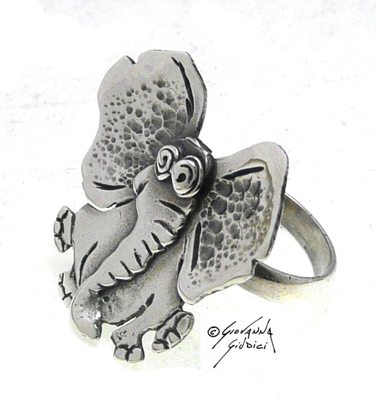 Anello Elefante argento 925