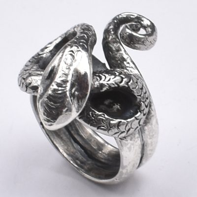 anello serpente argento 925