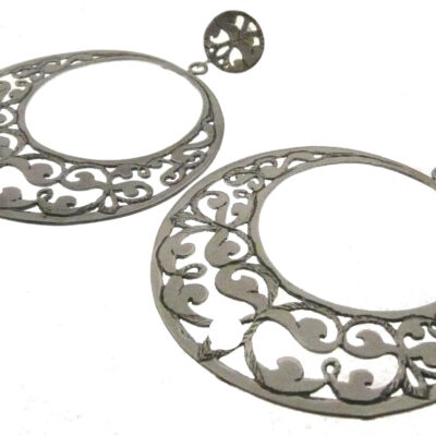 orecchini medioevo argento 925 agata e ametista
