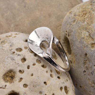 anello martellato argento 925