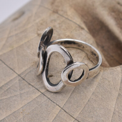 anello design argento 925