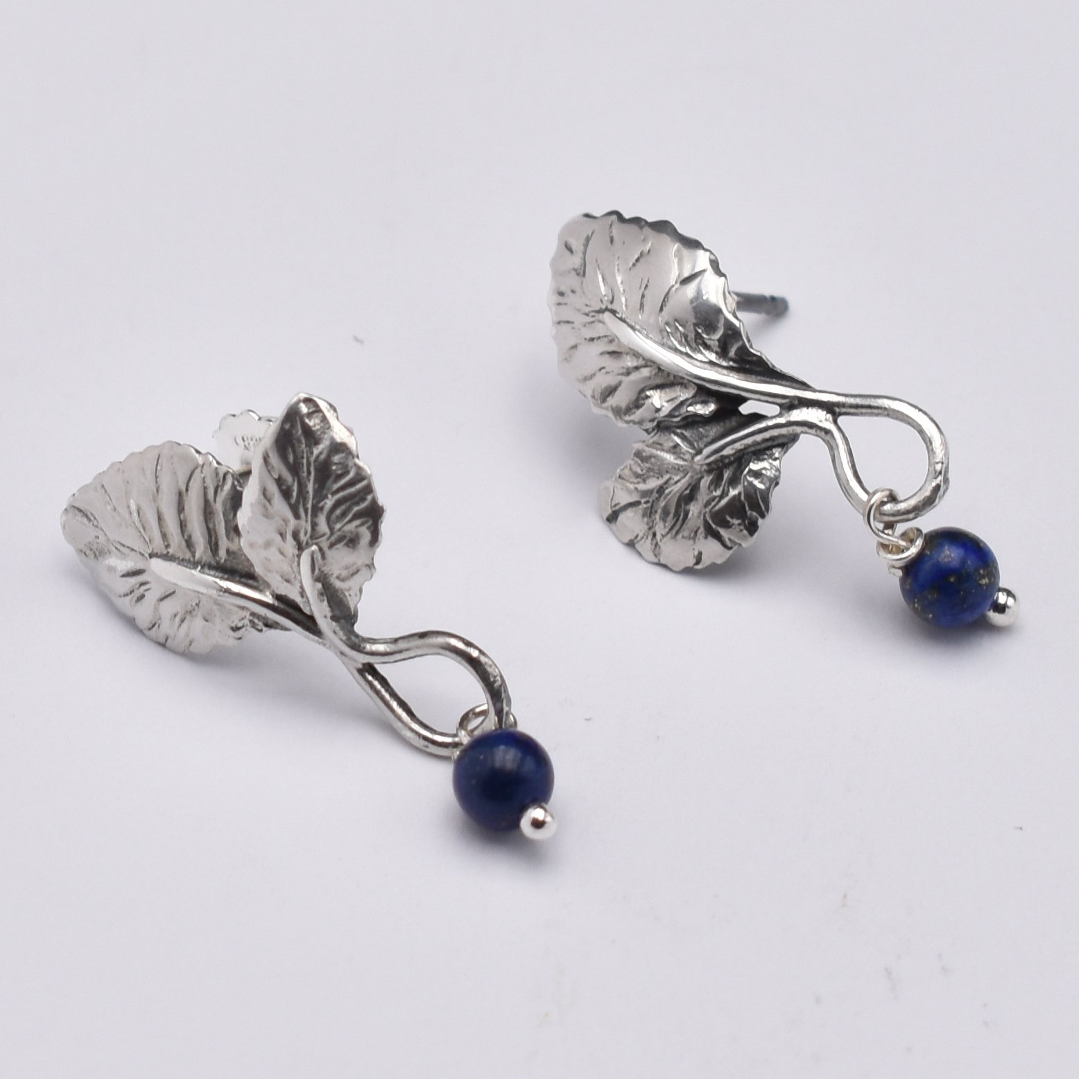 orecchini foglia di rosa