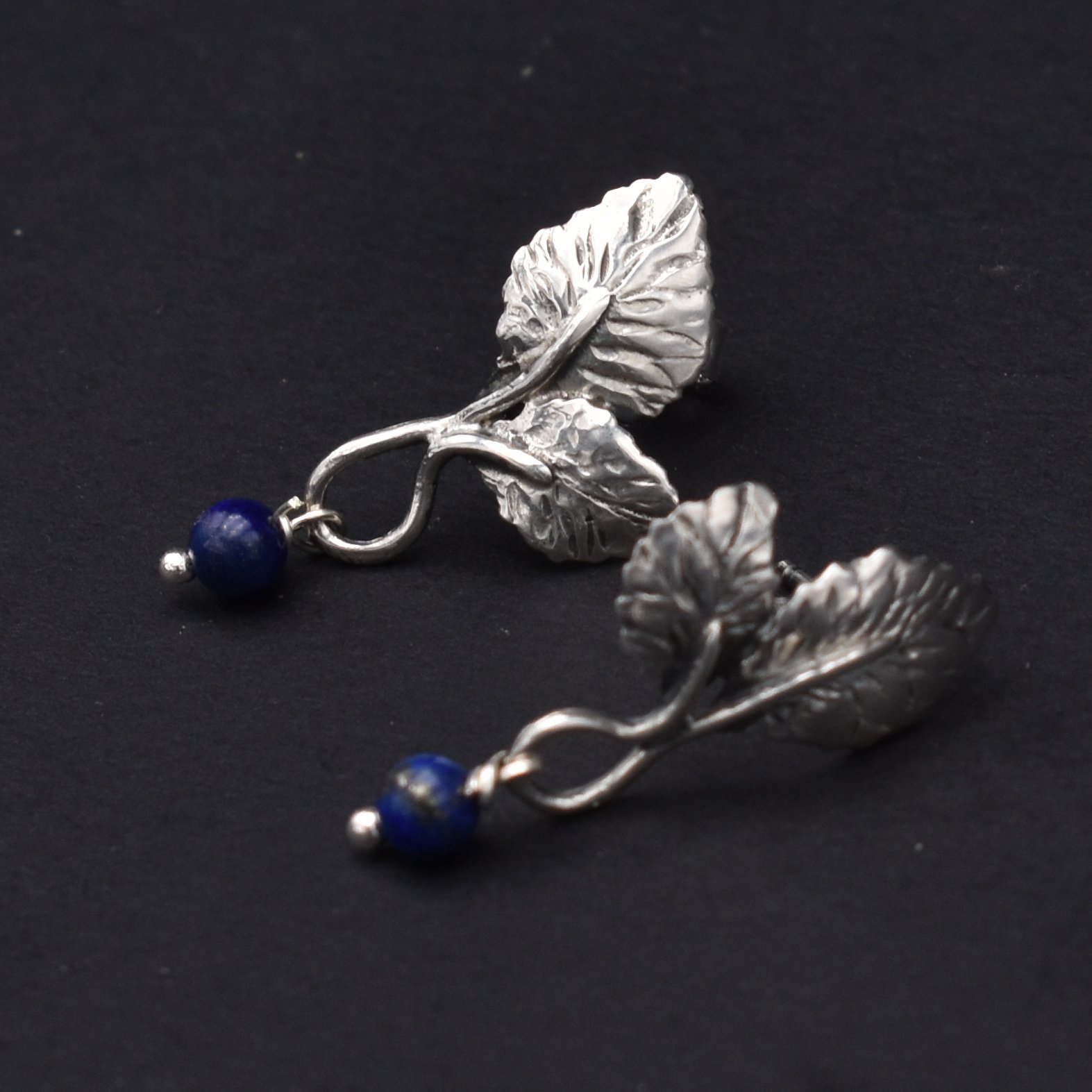 orecchini foglia di rosa