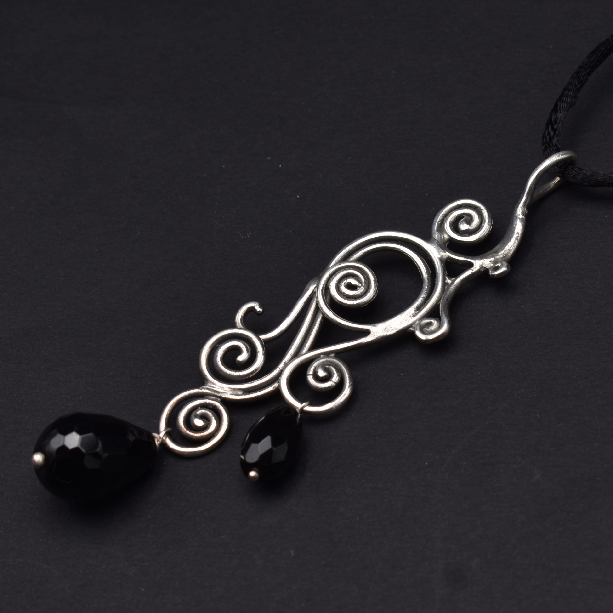 Pendente riccioli argento 925