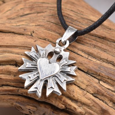 pendente cuore sacro