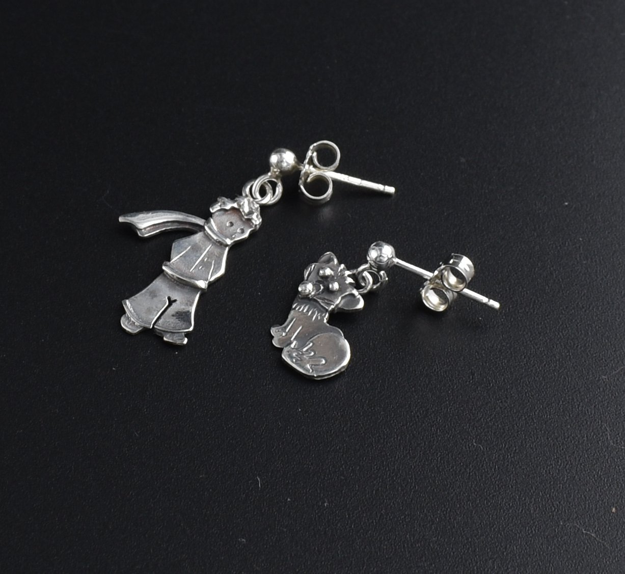 Orecchini A Forma Di Volpe In Argento Sterling 925 - Piccoli E Delicati, In Confezione Regalo Katy Craig