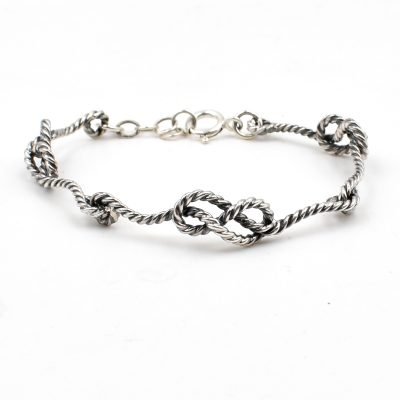 bracciale nodo argento 925